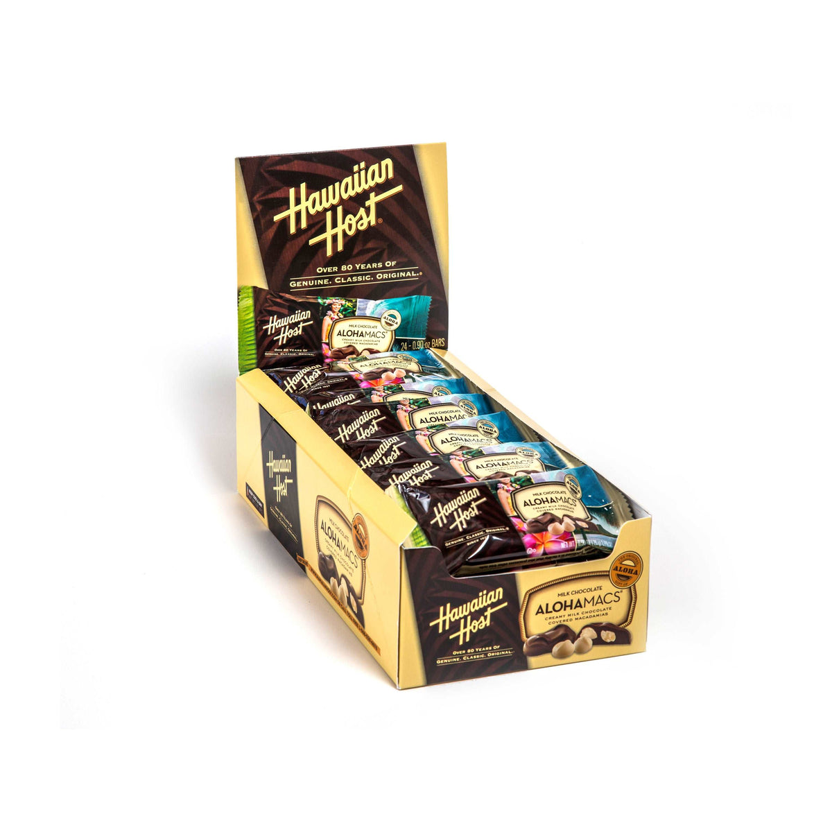 AlohaMacs Milk Chocolate 2-Piece Bars