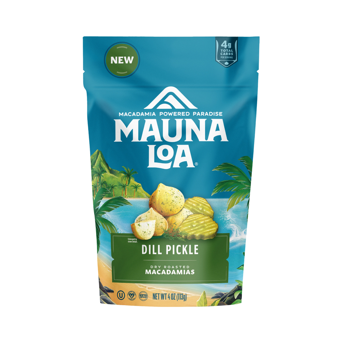 Flavored Macadamias | Maui Onion and Garlic Small Bag | Mauna Loa