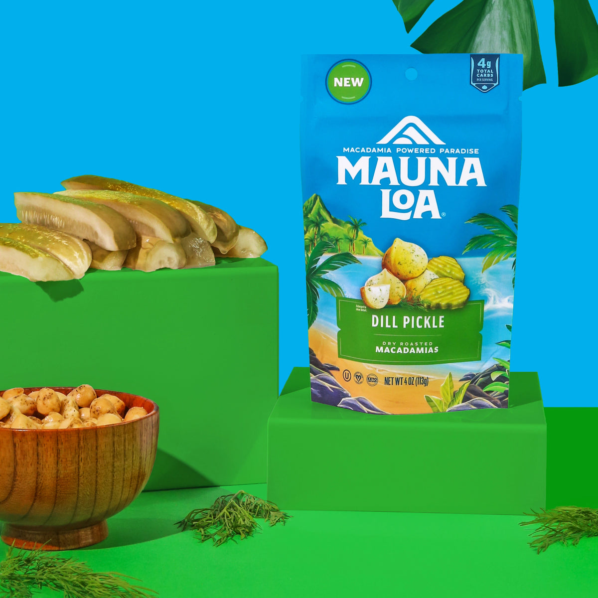 Flavored Macadamias | Maui Onion and Garlic Small Bag | Mauna Loa