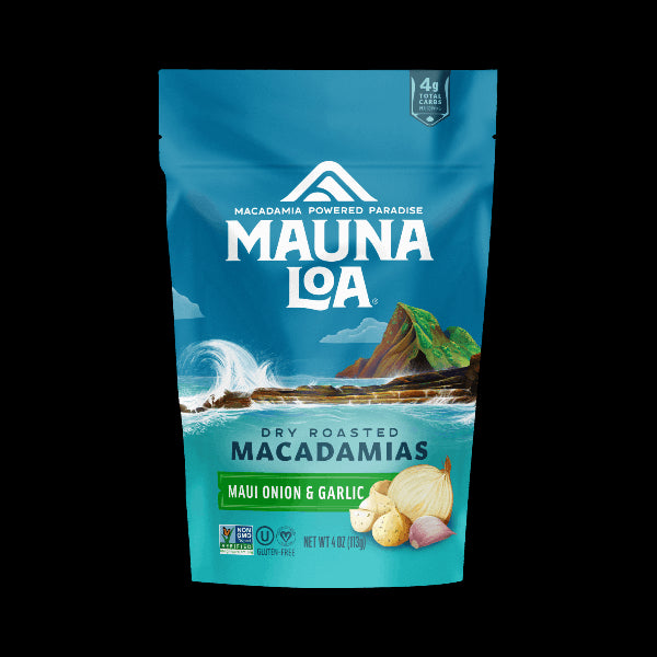 Maui Onion & Garlic Macadamia Nuts Mauna Loa Hawaiian Host X Mauna Loa