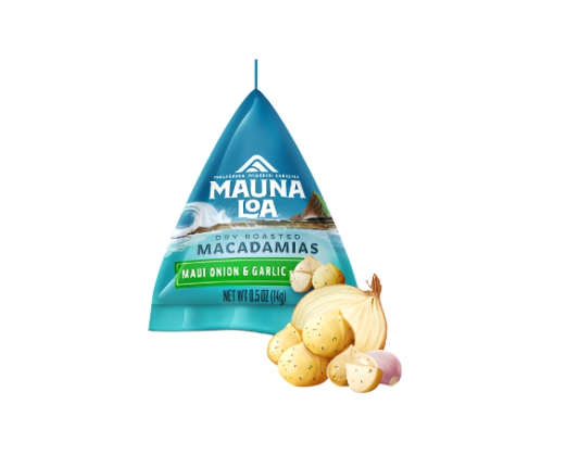 Flavored Macadamias |Maui Onion and Garlic Mini Mauna | Mauna Loa