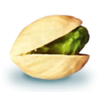 single pistachio in shell