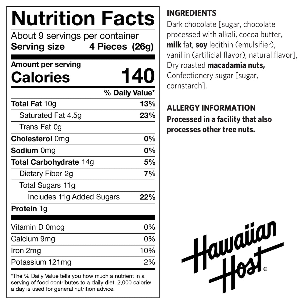 Paradise Collection Dark Chocolate Bag