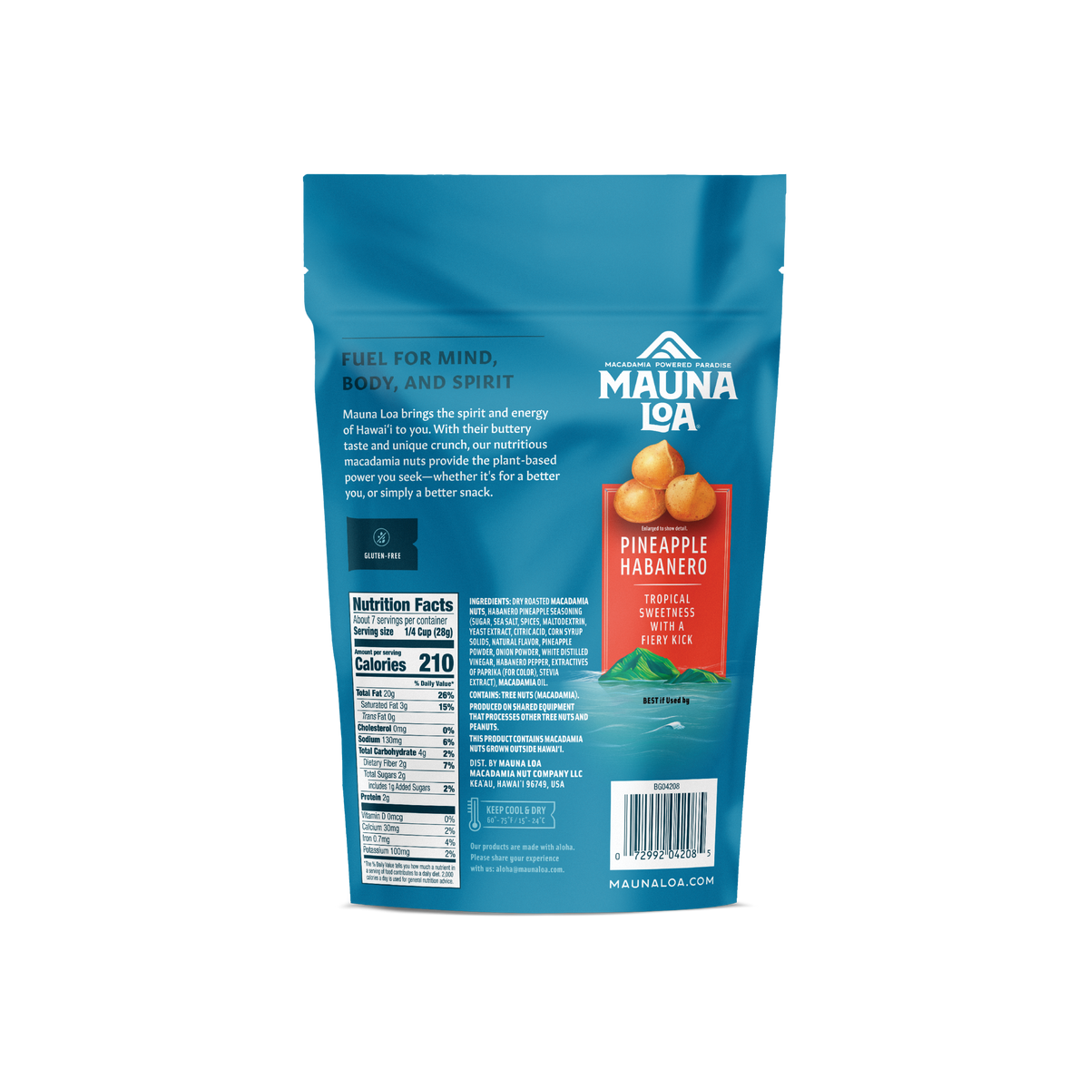 Flavored Macadamias | Maui Onion and Garlic Small Bag | Mauna Loa