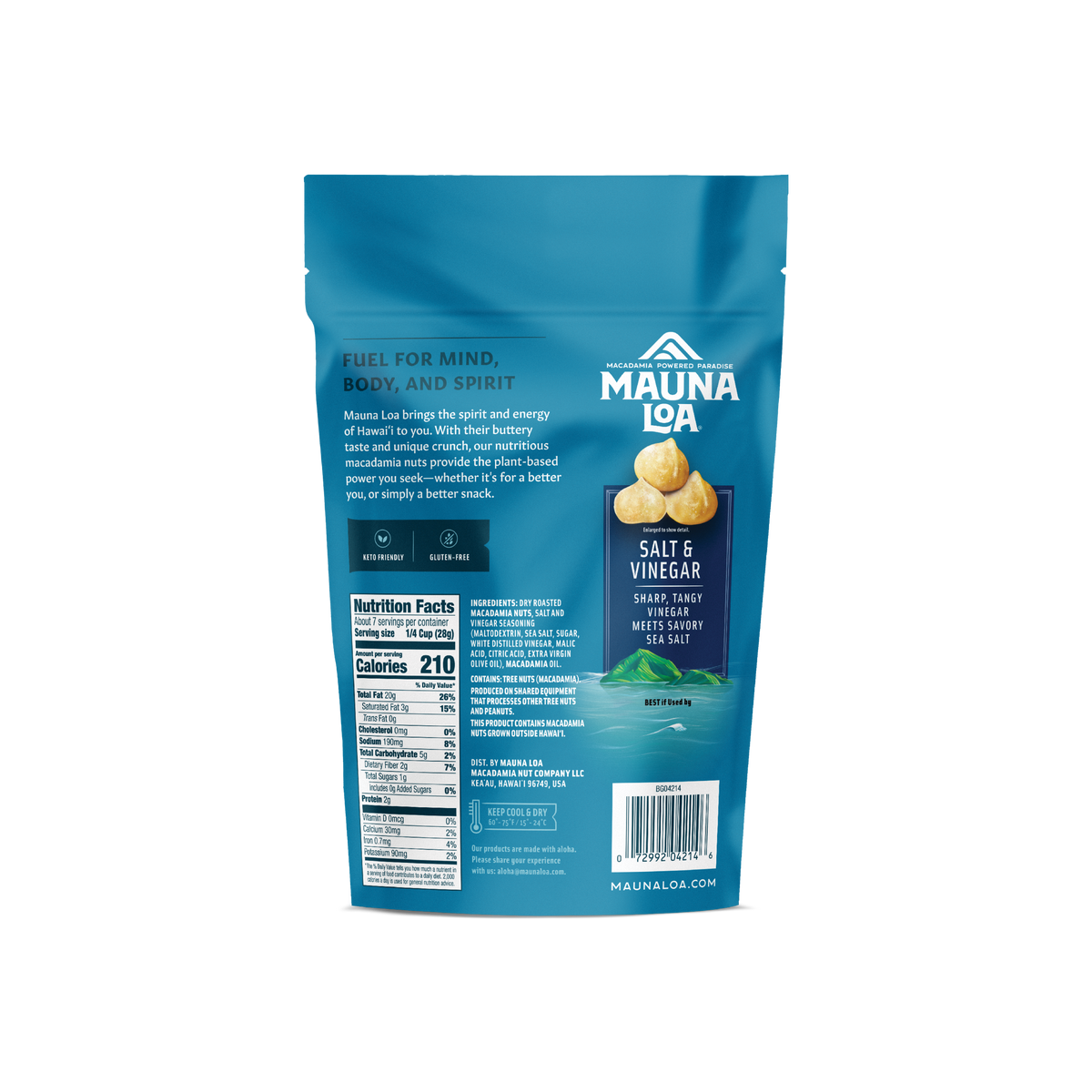 Flavored Macadamias | Maui Onion and Garlic Small Bag | Mauna Loa