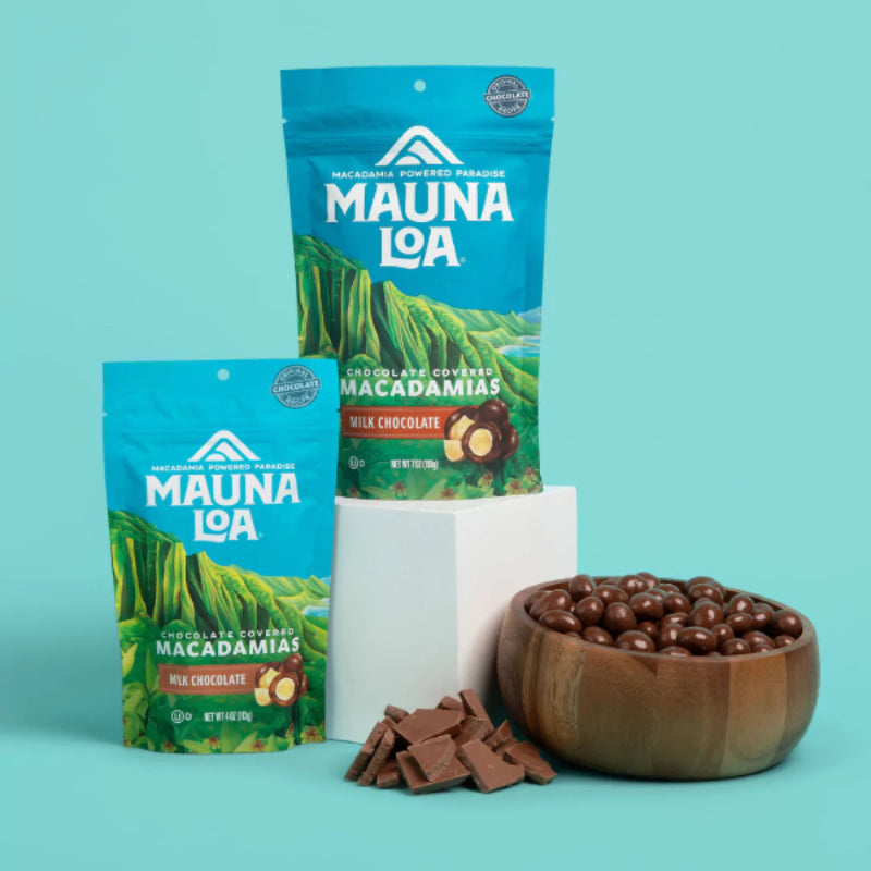 Chocolate Covered Macadamias -| Milk Chocolate Medium Bag | Mauna