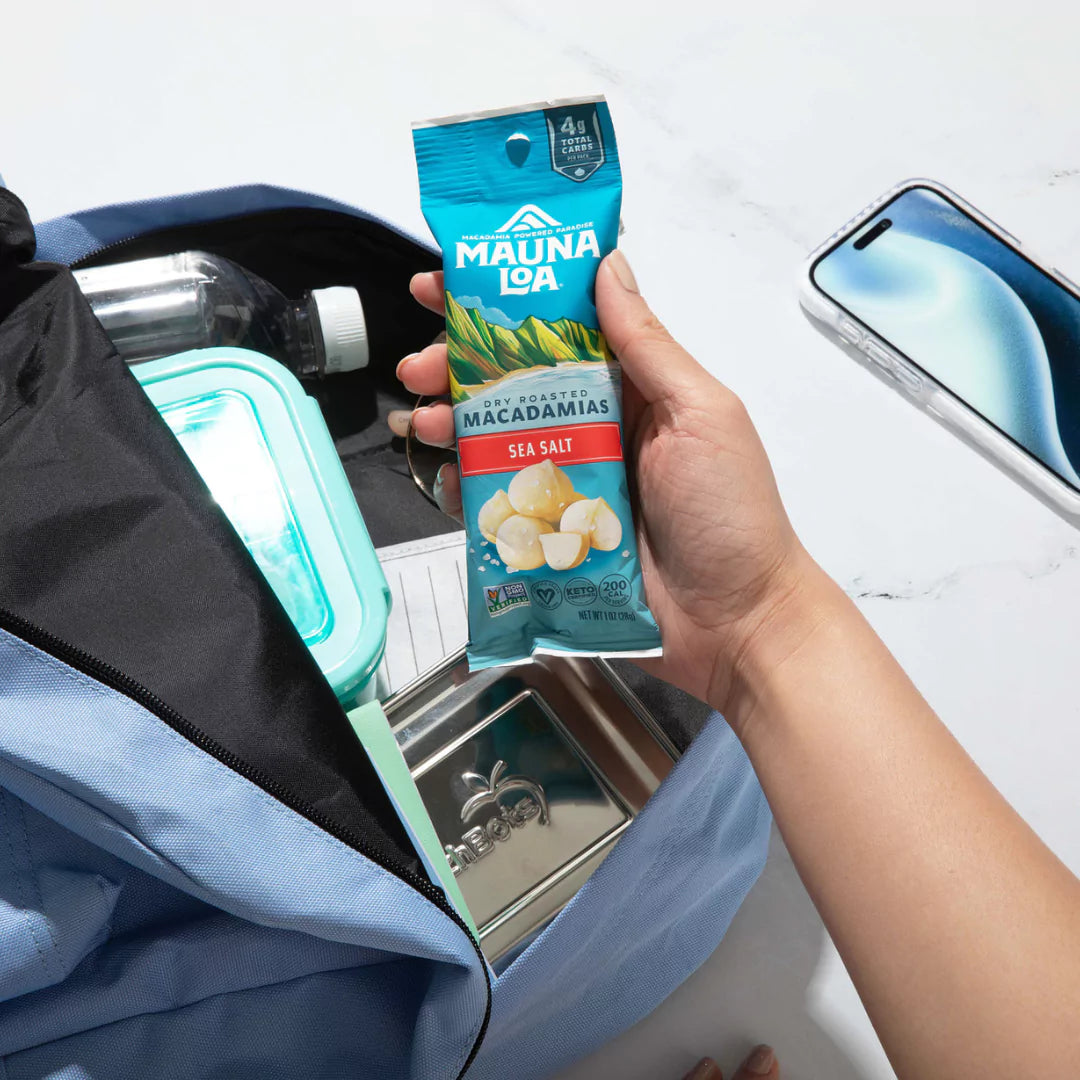 Hawaiian Sea Salt Snack Macs | Salted Macadamia Snack Packs