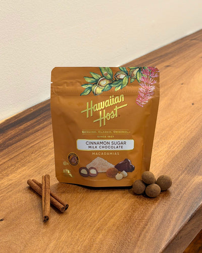 Sweet & Spice! Hawaiian Host Introduces New Cinnamon Sugar Milk Chocolate Macadamias