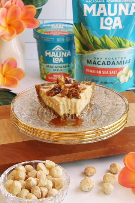 Hawaiian Sea Salt & Caramel Macadamia Ice Cream Pie