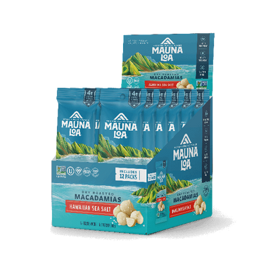 Flavored Macadamias - Hawaiian Sea Salt Snack Macs - Hawaiian Host X Mauna Loa