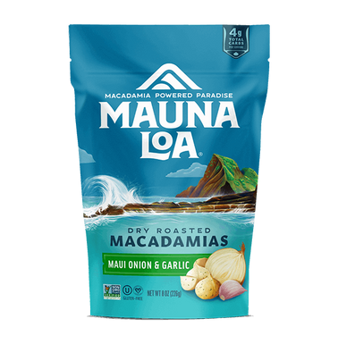 Flavored Macadamias - Maui Onion and Garlic Medium Bag - Hawaiian Host X Mauna Loa