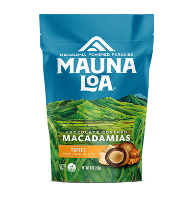 Chocolate Covered Macadamias - Milk Chocolate Toffee Medium Bag - Hawaiian Host X Mauna Loa