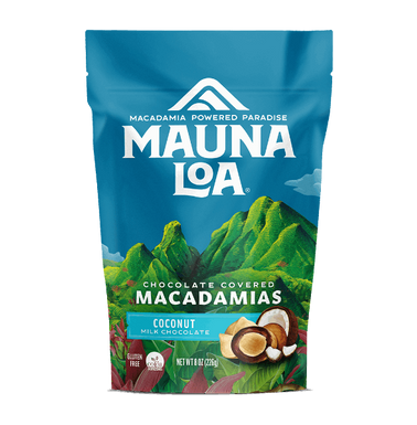 Chocolate Covered Macadamias - Milk Chocolate Coconut Medium Bag - Hawaiian Host X Mauna Loa