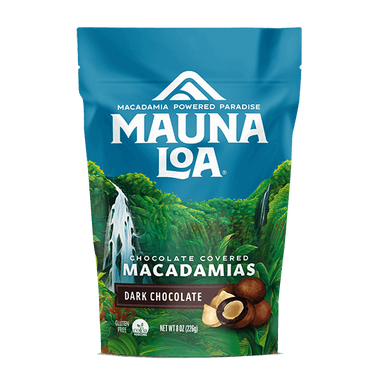 Chocolate Covered Macadamias - Dark Chocolate Medium Bag - Hawaiian Host X Mauna Loa