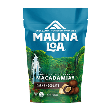 Chocolate Covered Macadamias - Dark Chocolate Medium Bag - Hawaiian Host X Mauna Loa