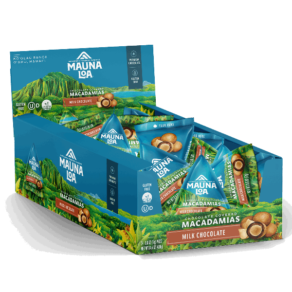 Chocolate Covered Macadamias | Milk Chocolate Mini | Mauna Loa