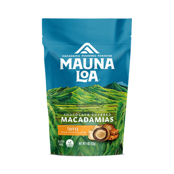 Chocolate Covered Macadamias - Milk Chocolate Toffee Small Bag - Hawaiian Host X Mauna Loa