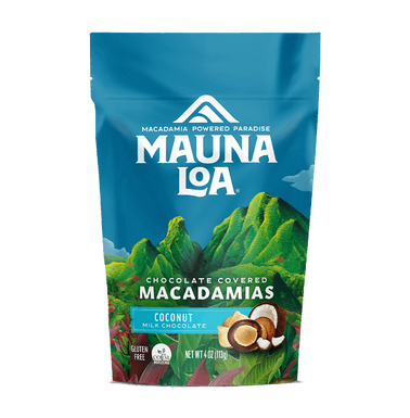 Chocolate Covered Macadamias - Milk Chocolate Coconut Small Bag - Hawaiian Host X Mauna Loa