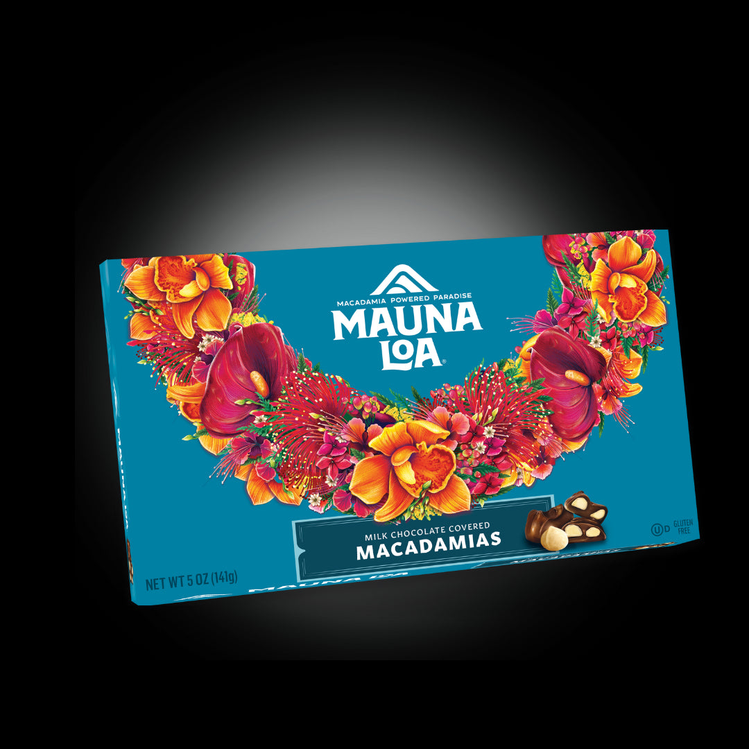 Limited Edition Lei Design Milk Chocolate Covered Macadamia Box