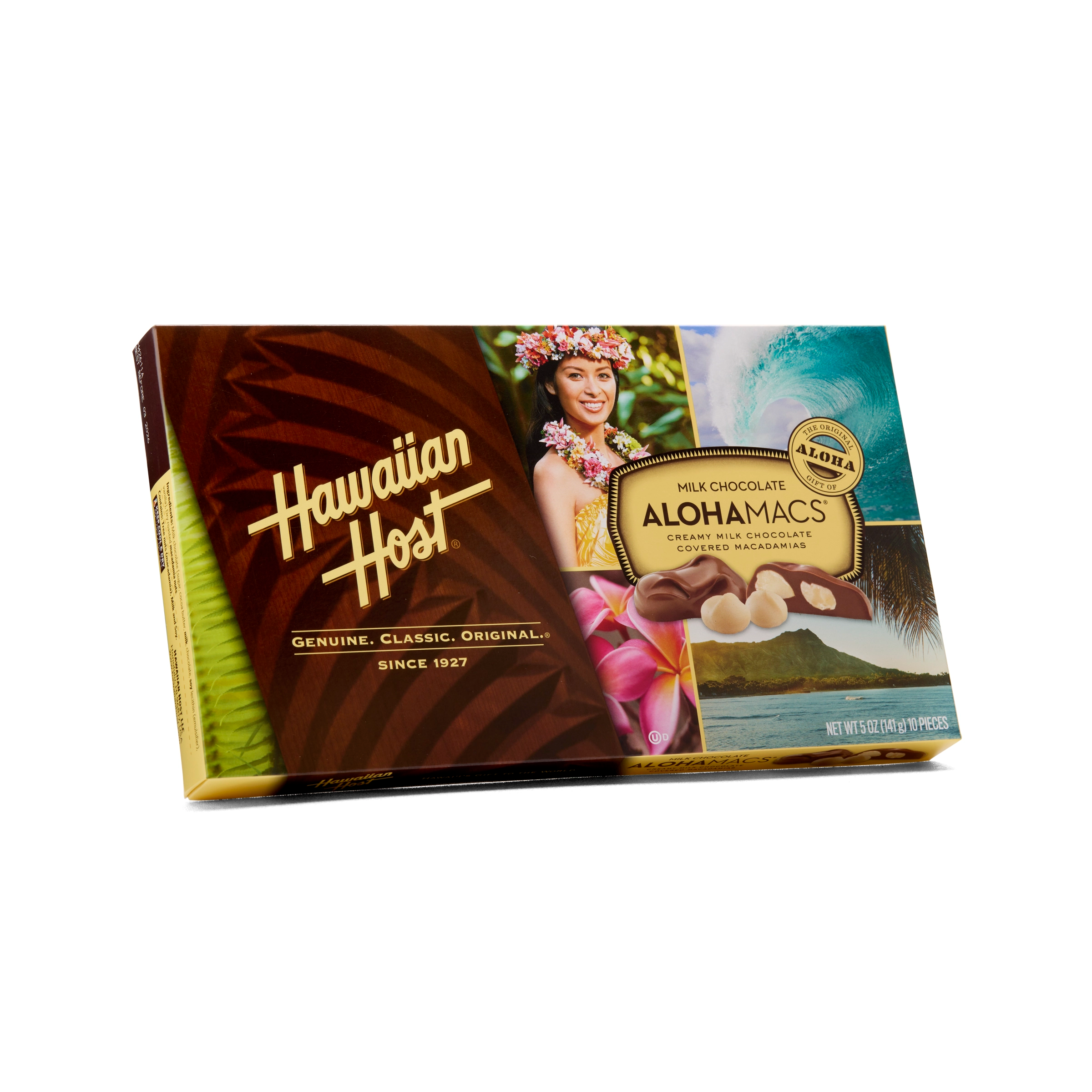 Hawaiian Host Alohamacs - Original Chocolate Covered Macadamia Nuts, 42oz Set Of 2
