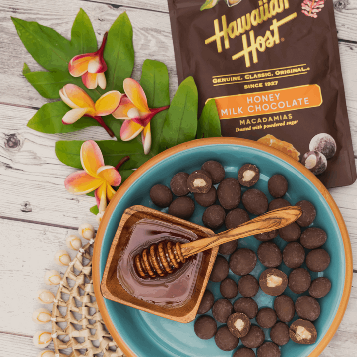 Paradise Collection Honey Milk Chocolate 8oz Bag - Hawaiian Host X Mauna Loa