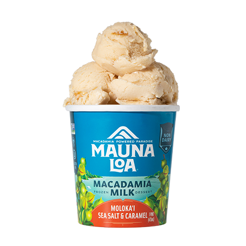 Non-Dairy Ice Cream - Moloka'i Sea Salt & Caramel - Hawaiian Host X Mauna Loa