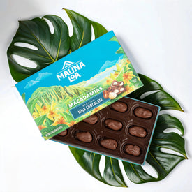 Chocolate Covered Macadamias - Mountains Milk Chocolate Covered Box