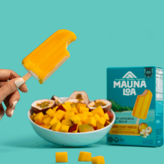 Mango Lilikoʻi Vanilla Macadamia Milk Frozen Dessert Pops