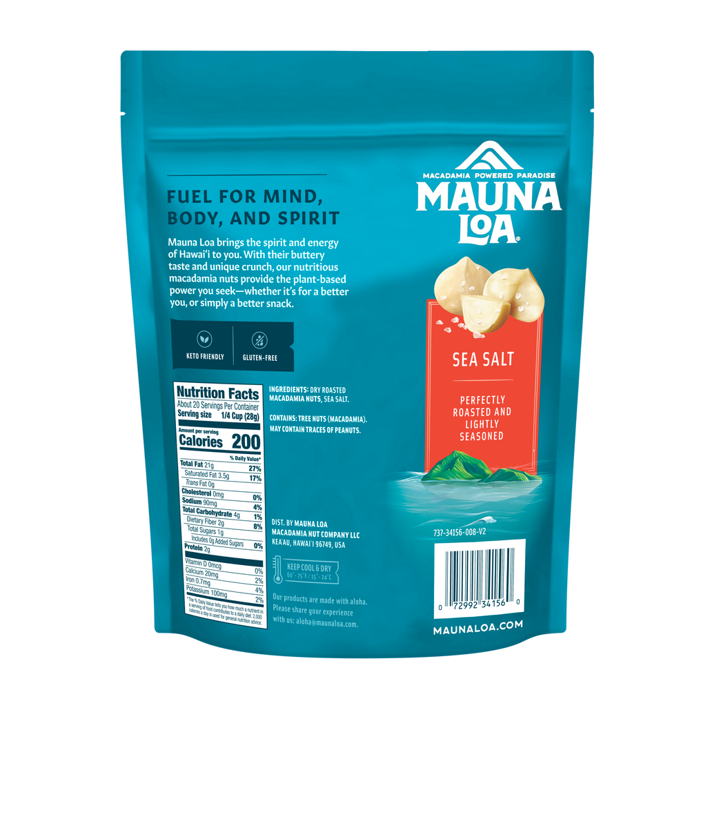 Flavored Macadamias - Sea Salt Large Bag Gallery Fullscreen Image