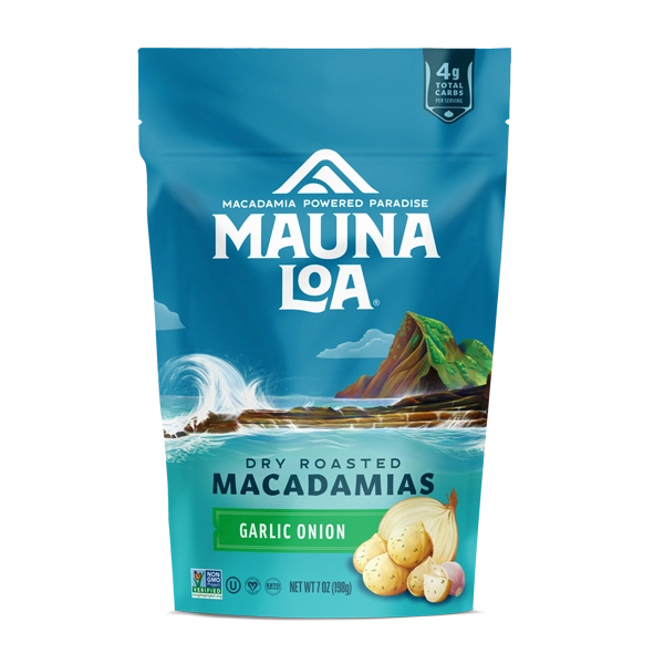 Maui Onion and Garlic Macadamias | Mauna Loa – Hawaiian Host X