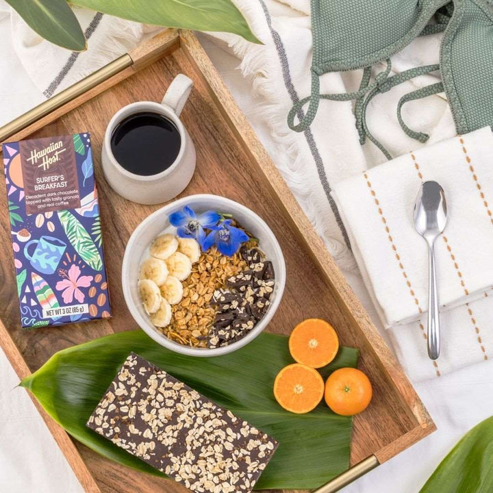 Surfer's Breakfast Chocolate Bar - Hawaiian Host X Mauna Loa