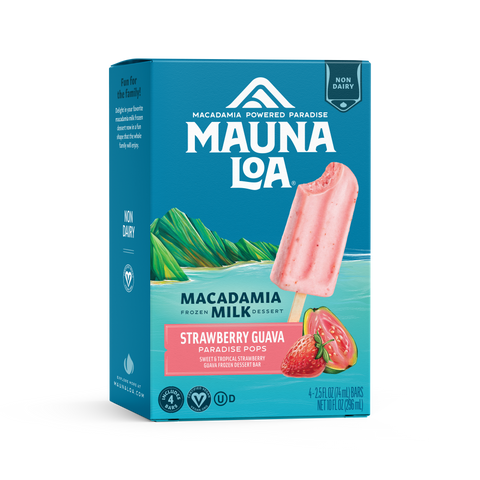 Strawberry Guava Macadamia Milk Frozen Dessert Pops