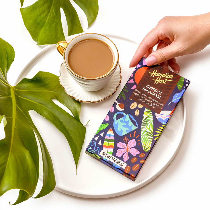 Surfer's Breakfast Chocolate Bar - Hawaiian Host X Mauna Loa