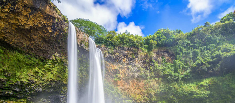 beautiful hawaiian waterfalls