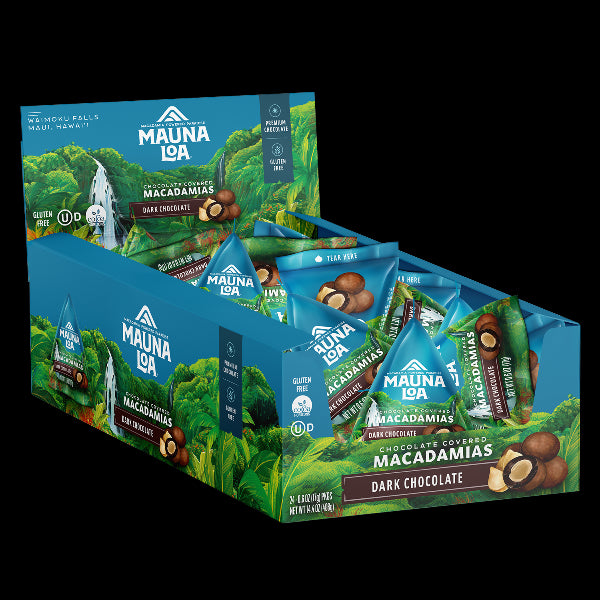 Dark Chocolate Covered Macadamia Nuts Mauna Loa Hawaiian Host X